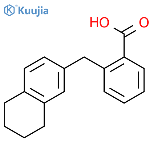 Benzoic acid,2-[(5,6,7,8-tetrahydro-2-naphthalenyl)methyl]- structure