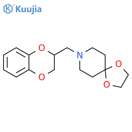 1,4-Dioxa-8-azaspiro[4.5]decane, 8-[(2,3-dihydro-1,4-benzodioxin-2-yl)methyl]- structure