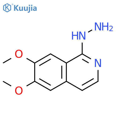 1-Hydrazinyl-6,7-dimethoxyisoquinoline structure