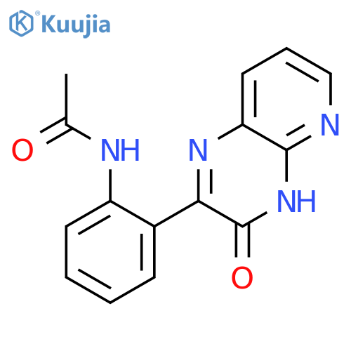 N-[2-(3-oxo-4h-pyrido[2,3-b]pyrazin-2-yl)phenyl]acetamide structure