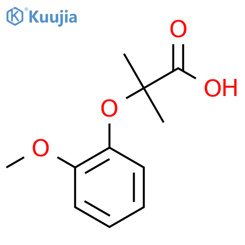2-(2-Methoxyphenoxy)-2-methylpropanoic acid structure