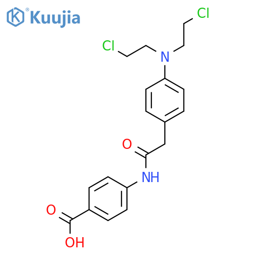 Benzoic acid,4-[[2-[4-[bis(2-chloroethyl)amino]phenyl]acetyl]amino]- structure