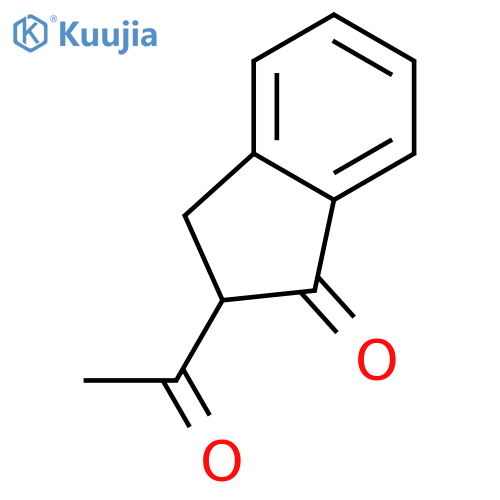 2-acetyl-2,3-dihydro-1H-inden-1-one structure
