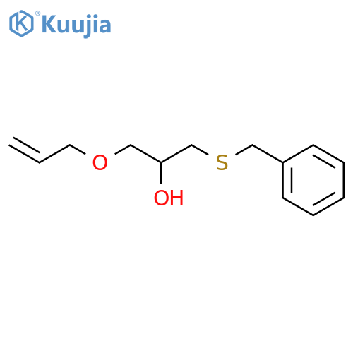 1-(benzylsulfanyl)-3-(prop-2-en-1-yloxy)propan-2-ol structure