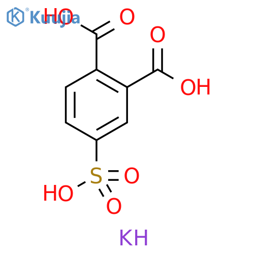 1,2-Benzenedicarboxylic acid, 4-sulfo-, potassium salt (1:1) structure