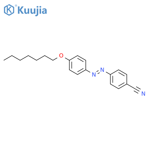 Benzonitrile, 4-[[4-(heptyloxy)phenyl]azo]- structure