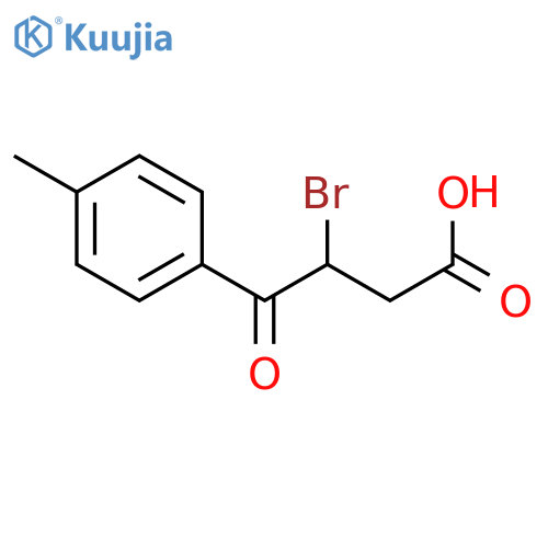 3-bromo-4-(4-methylphenyl)-4-oxobutanoic Acid structure
