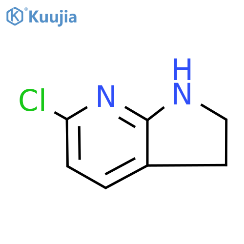 6-chloro-1H,2H,3H-pyrrolo2,3-bpyridine structure