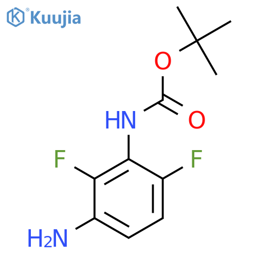 tert-Butyl (3-amino-2,6-difluorophenyl)carbamate structure