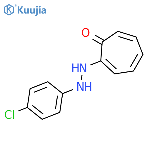 2,4,6-CYCLOHEPTATRIEN-1-ONE, 2-[2-(4-CHLOROPHENYL)HYDRAZINO]- structure