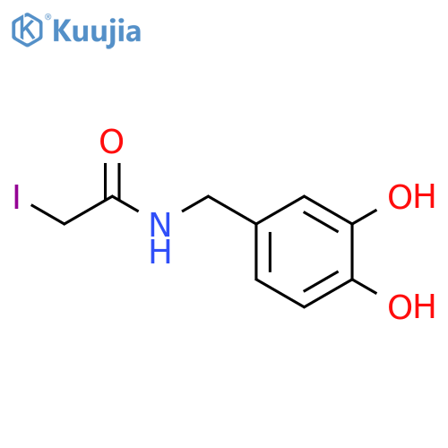 Acetamide, N-[(3,4-dihydroxyphenyl)methyl]-2-iodo- structure