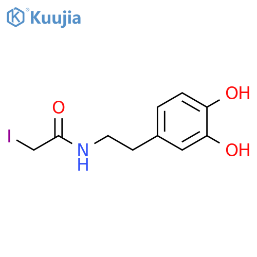 Acetamide, N-[2-(3,4-dihydroxyphenyl)ethyl]-2-iodo- structure