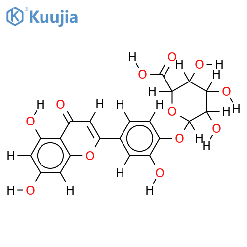 4'-O-beta-D-Glucuronoside-3',4',5,7-Tetrahydroxyflavone structure