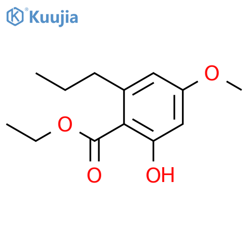 ethyl 2-hydroxy-4-methoxy-6-propylbenzoate structure