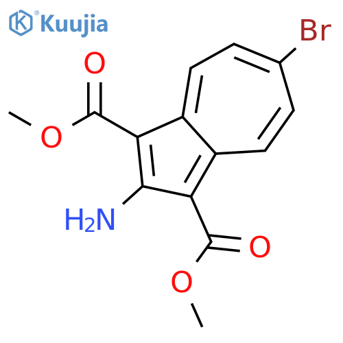 1,3-AZULENEDICARBOXYLIC ACID, 2-AMINO-6-BROMO-, DIMETHYL ESTER structure