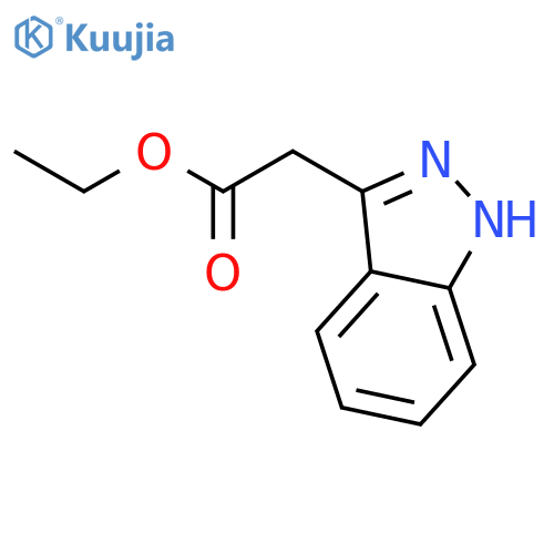 1H-Indazole-3-acetic acid, ethyl ester structure