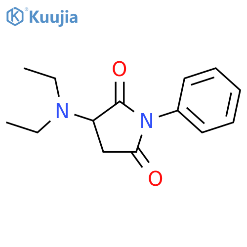 3-(diethylamino)-1-phenylpyrrolidine-2,5-dione structure