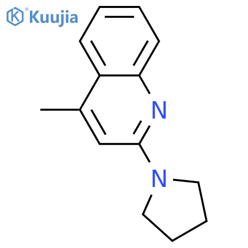 4-METHYL-2-(1-PYRROLIDINYL)QUINOLINE structure
