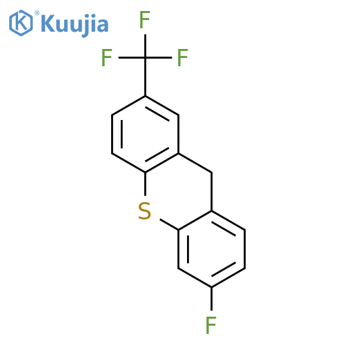 9H-THIOXANTHENE, 6-FLUORO-2-(TRIFLUOROMETHYL)- structure