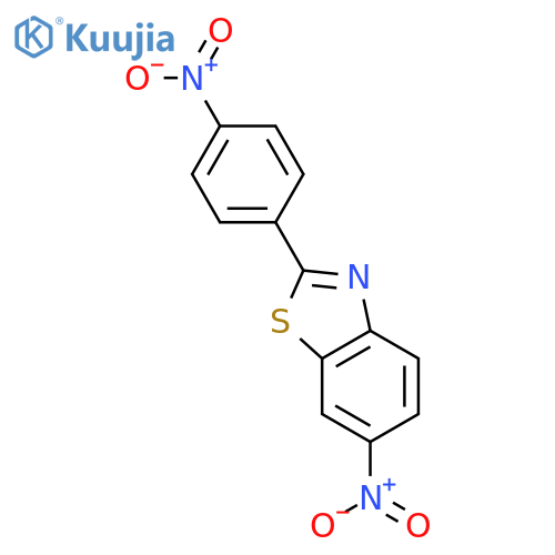 Benzothiazole, 6-nitro-2-(4-nitrophenyl)- structure