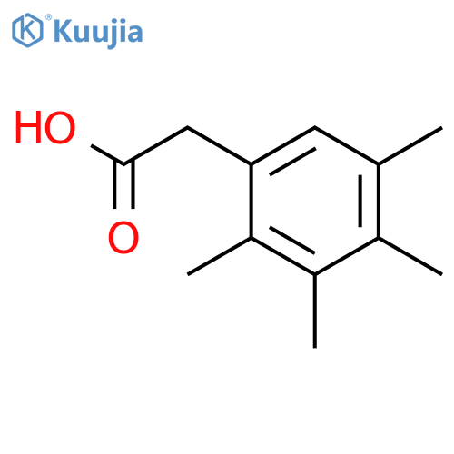 Benzeneacetic acid, 2,3,4,5-tetramethyl- structure