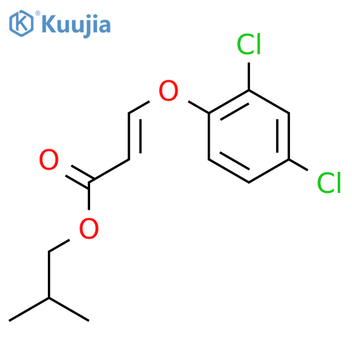2-Propenoic acid,3-(2,4-dichlorophenoxy)-, 2-methylpropyl ester, (E)- (9CI) structure