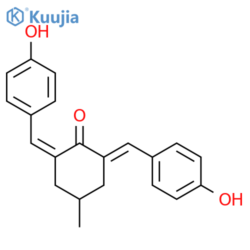 Cyclohexanone, 2,6-bis[(4-hydroxyphenyl)methylene]-4-methyl- structure