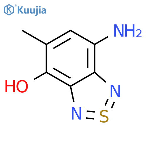 5-amino-3-methyl-8$l^{4}-thia-7,9-diazabicyclo[4.3.0]nona-1,3,5,7,8-pentaen-2-ol structure