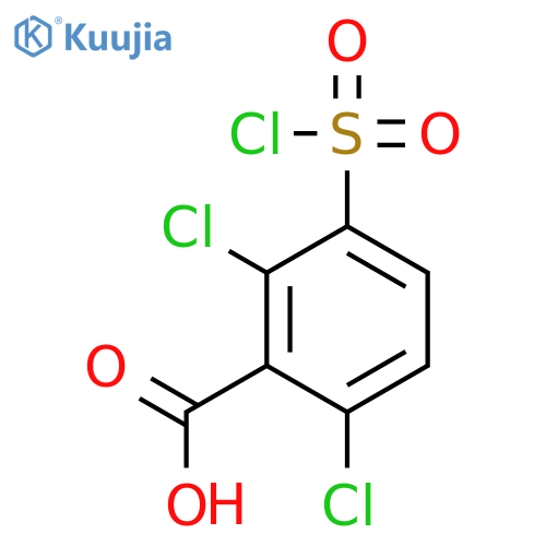 2,6-Dichloro-3-(chlorosulfonyl)benzoic Acid structure