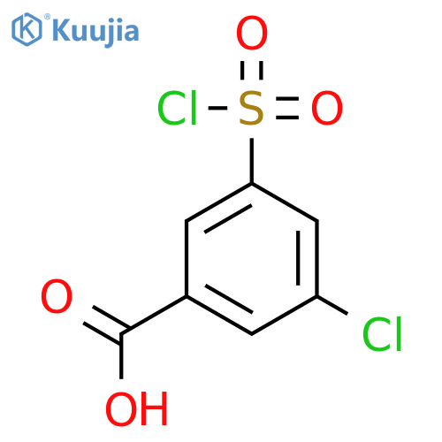 3-Chloro-5-(chlorosulfonyl)benzoic acid structure