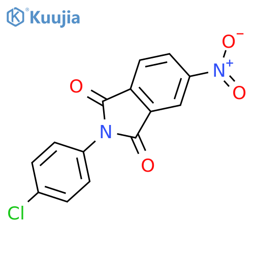 1H-Isoindole-1,3(2H)-dione, 2-(4-chlorophenyl)-5-nitro- structure