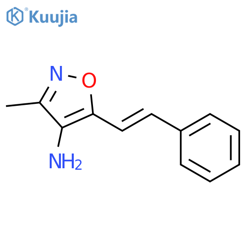 4-Isoxazolamine, 3-methyl-5-(2-phenylethenyl)- structure