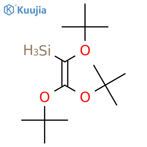 Tris(tert-butoxy)vinylsilane structure