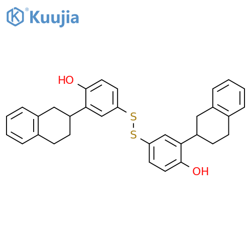 Phenol, 4,4'-dithiobis[2-(1,2,3,4-tetrahydro-2-naphthalenyl)- structure