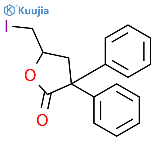 2(3H)-FURANONE, DIHYDRO-5-(IODOMETHYL)-3,3-DIPHENYL- structure