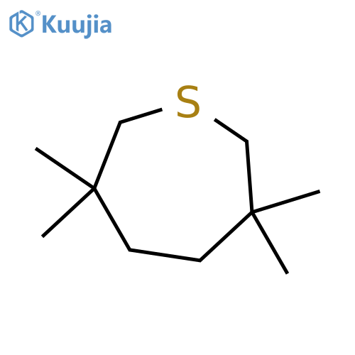 3,3,6,6-tetramethylthiepane structure