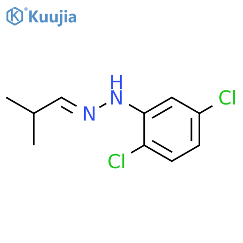 Propanal, 2-methyl-, (2,5-dichlorophenyl)hydrazone structure