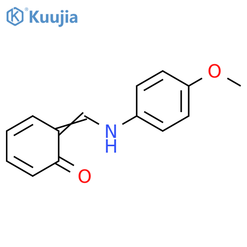 2,4-Cyclohexadien-1-one, 6-[[(4-methoxyphenyl)amino]methylene]- structure