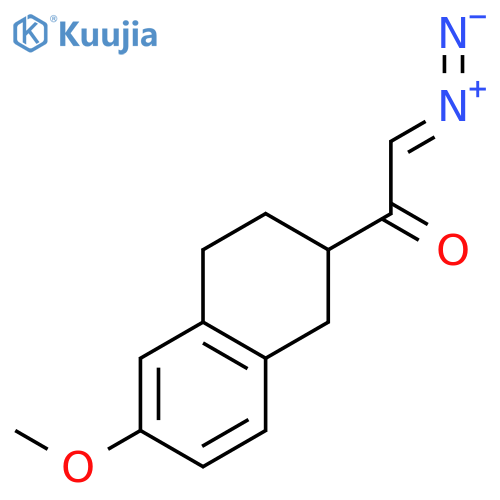 ETHANONE, 2-DIAZO-1-(1,2,3,4-TETRAHYDRO-6-METHOXY-2-NAPHTHALENYL)- structure