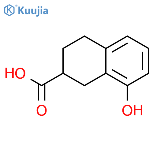 2-Naphthalenecarboxylic acid, 1,2,3,4-tetrahydro-8-hydroxy- structure