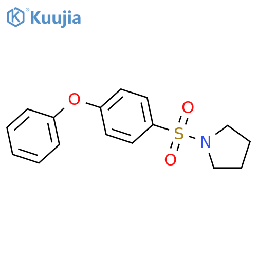 1-(4-phenoxyphenyl)sulfonylpyrrolidine structure