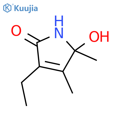 2H-Pyrrol-2-one,3-ethyl-1,5-dihydro-5-hydroxy-4,5-dimethyl- structure