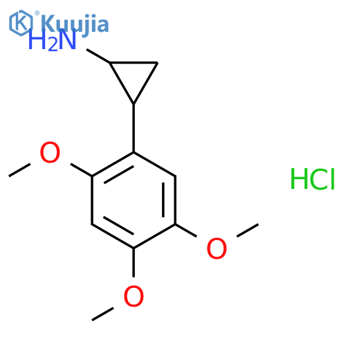 (1R,2S)-2-(2,4,5-trimethoxyphenyl)cyclopropanamine hydrochloride structure