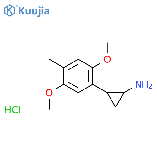 (1R,2S)-2-(2,5-dimethoxy-4-methylphenyl)cyclopropanamine hydrochloride structure