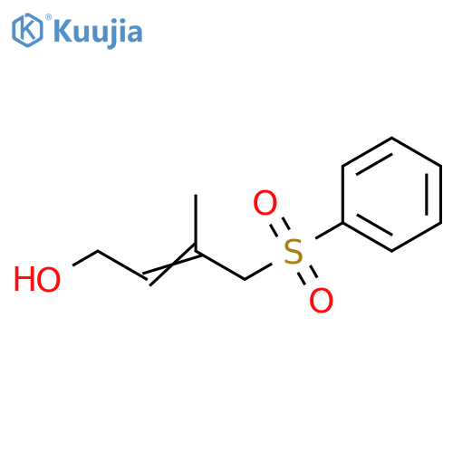 2-Buten-1-ol, 3-methyl-4-(phenylsulfonyl)- structure