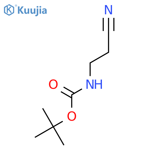 tert-butyl N-(2-cyanoethyl)carbamate structure
