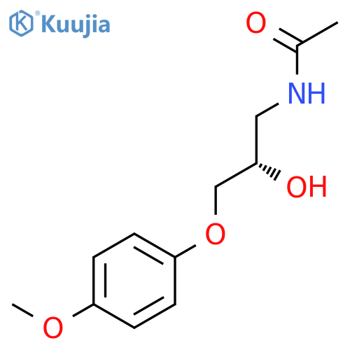 ACETAMIDE, N-[(2S)-2-HYDROXY-3-(4-METHOXYPHENOXY)PROPYL]- structure