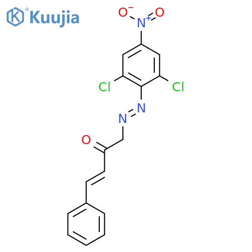 3-Buten-2-one, 1-[(2,6-dichloro-4-nitrophenyl)azo]-4-phenyl- structure