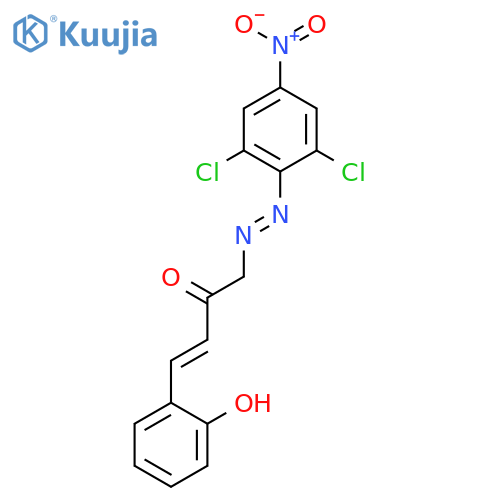 3-BUTEN-2-ONE, 1-[(2,6-DICHLORO-4-NITROPHENYL)AZO]-4-(2-HYDROXYPHENYL)- structure