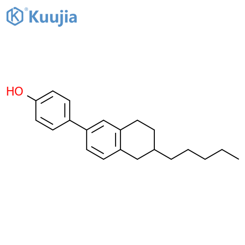 PHENOL, 4-(5,6,7,8-TETRAHYDRO-6-PENTYL-2-NAPHTHALENYL)- structure